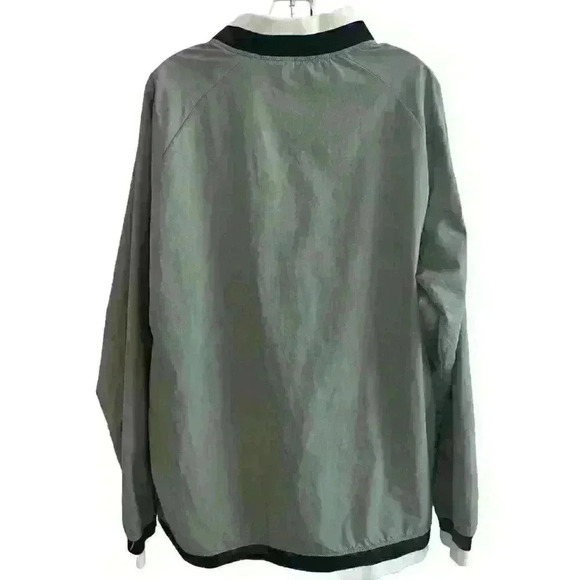 Elwood Men's XL Windbreaker Pullover 1/4 Zip Grey Golf Outdoors Jacket - Picture 3 of 12